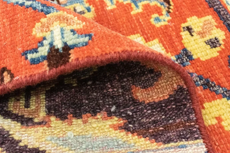 Designer Teppich 78x94cm - orange
