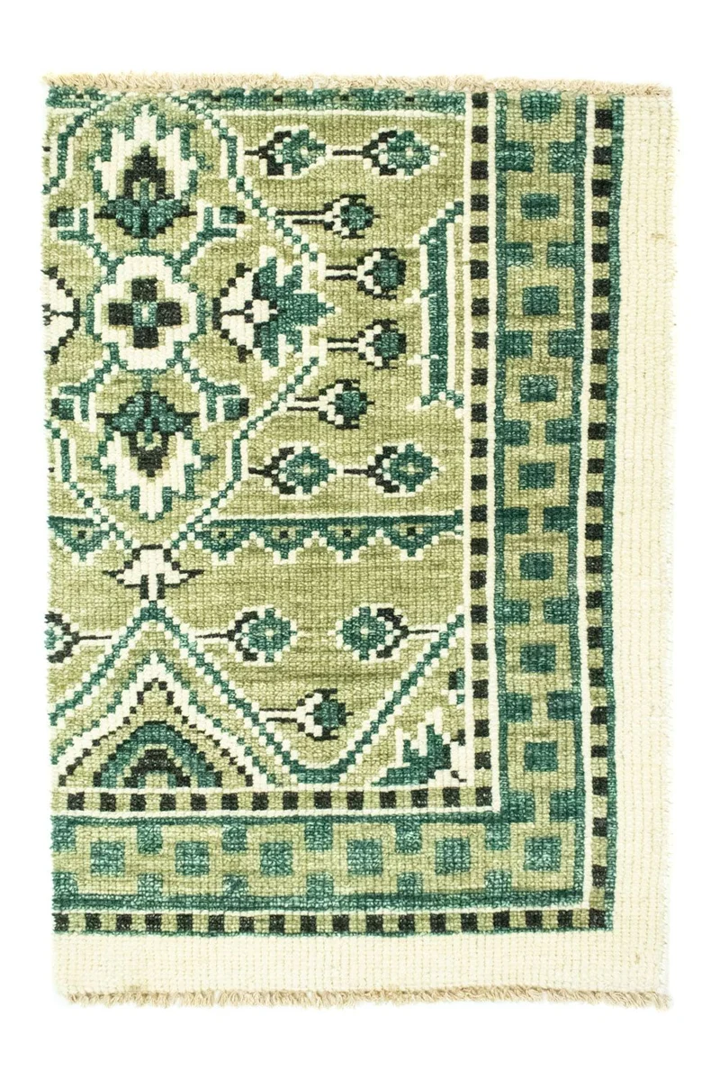 Wollteppich 64x87cm - grün