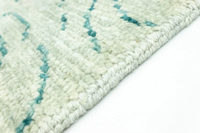 Designer Teppich 62x90cm - grün