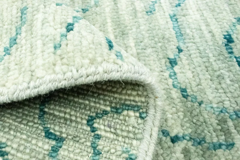 Designer Teppich 62x90cm - grün