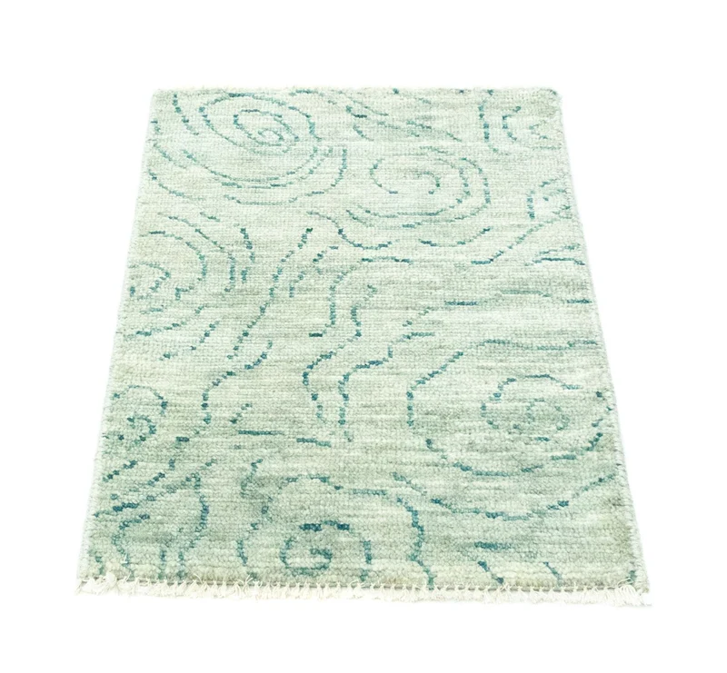 Designer Teppich 62x90cm - grün