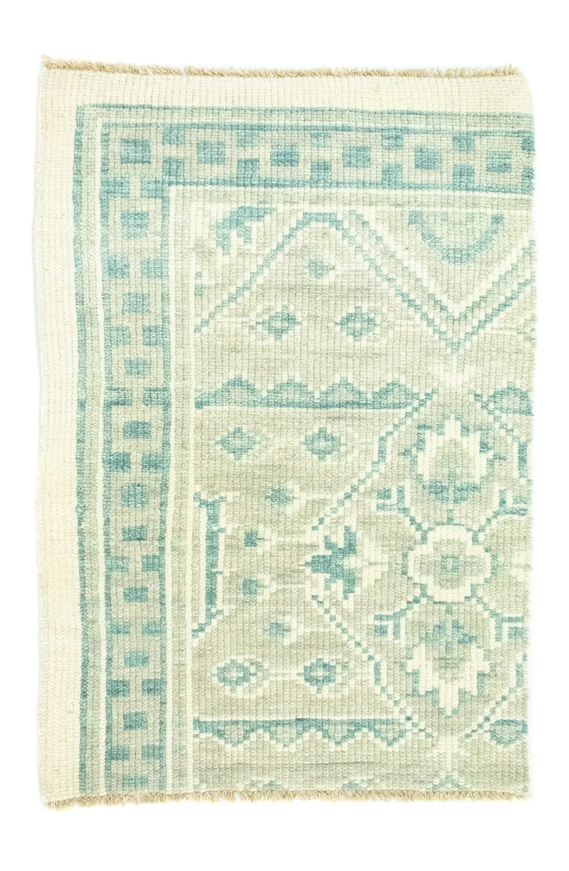 Designer Teppich 62x95cm - hellblau