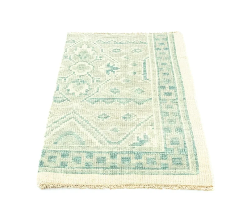 Designer Teppich 62x95cm - hellblau