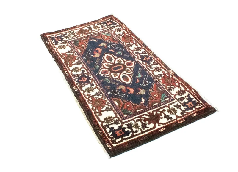 Hosseinabad Teppich 59x106cm - Perserteppich - blau