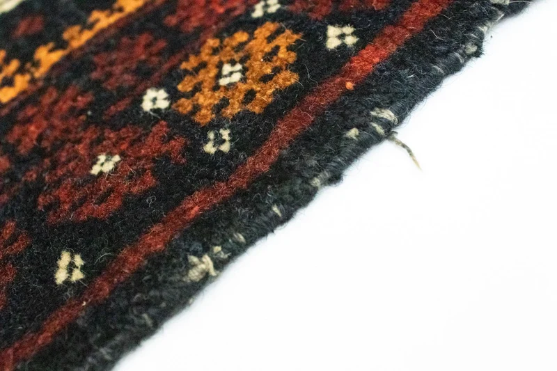 Afghan Teppich 42x45cm - Orientteppich - blau