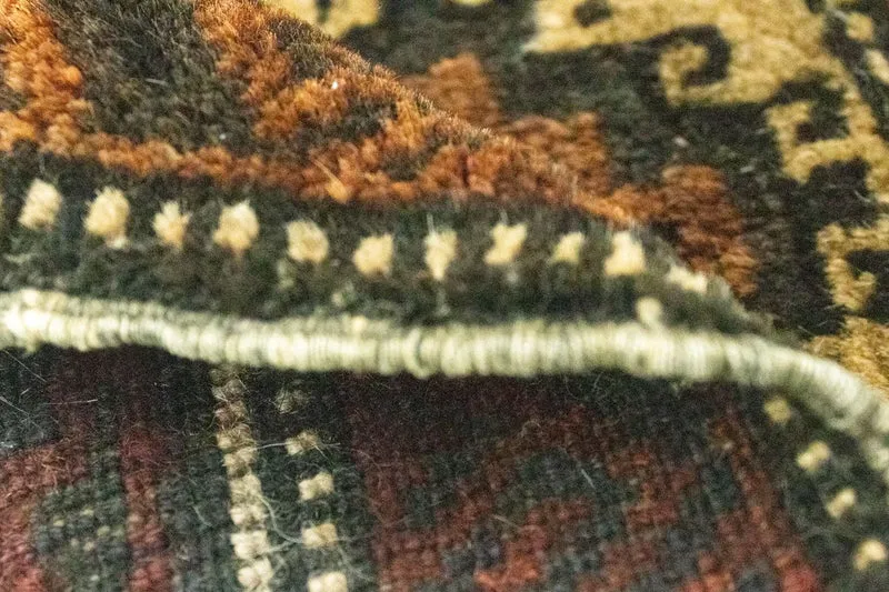 Afghan Teppich 41x47cm - Orientteppich - braun