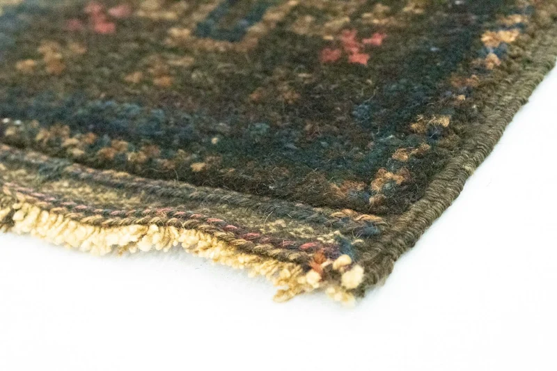 Afghan Teppich 25x47cm - Orientteppich - blau