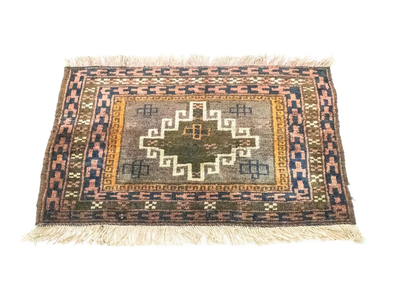 Afghan Teppich 47x64cm - Orientteppich - mehrfarbig