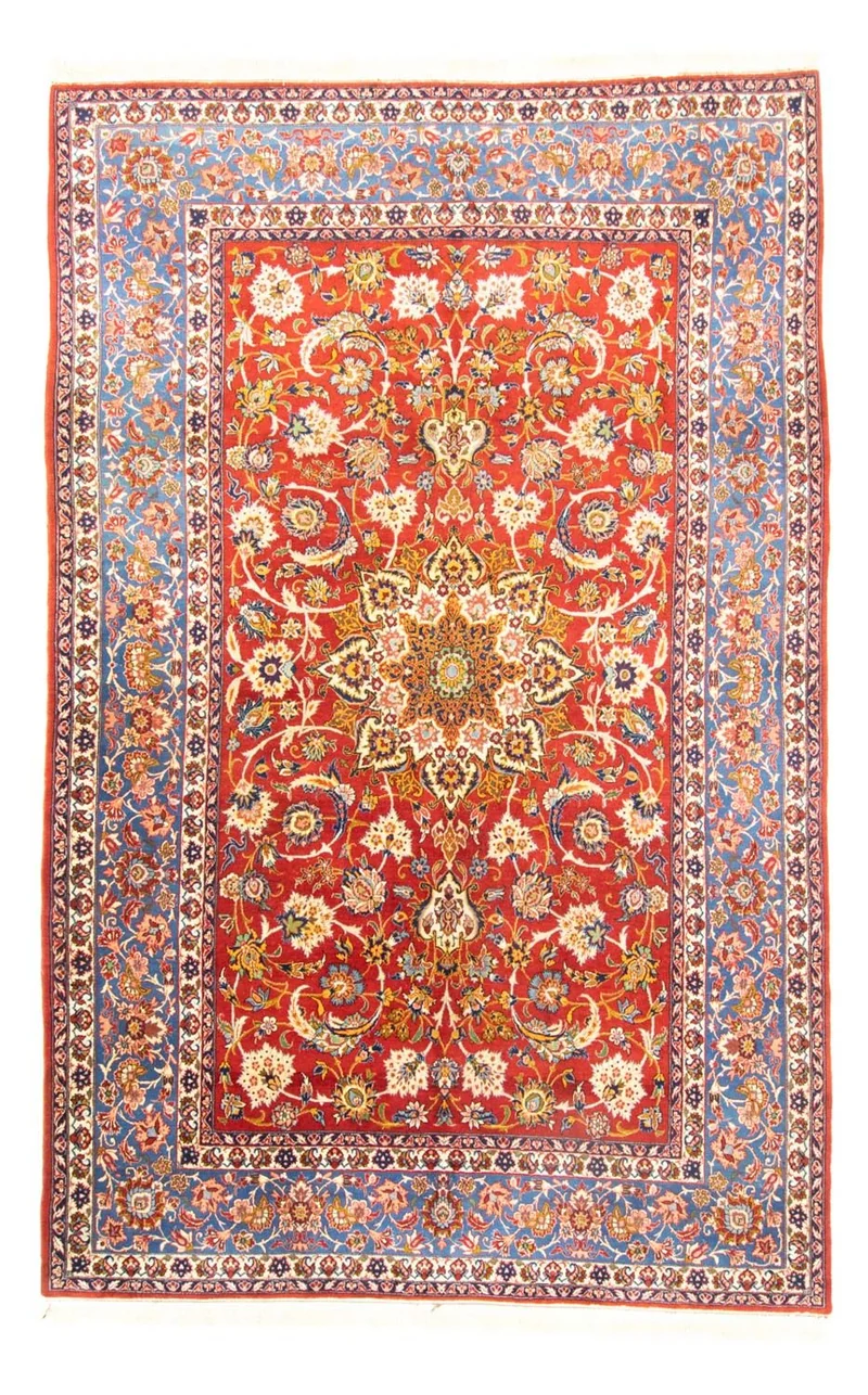 Najafabad Teppich 214x320cm - Perserteppich - rot