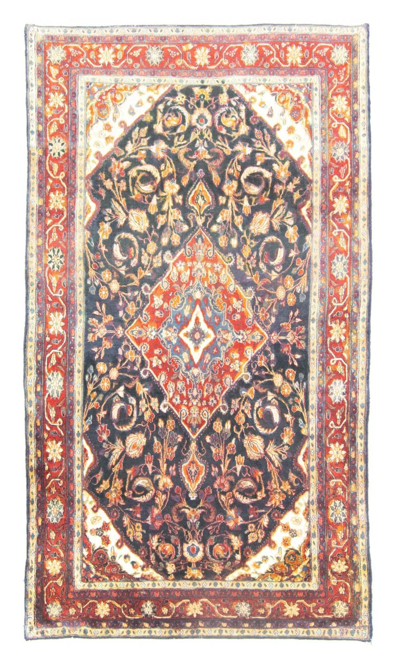 Malayer Teppich 129x227cm - Perserteppich - blau