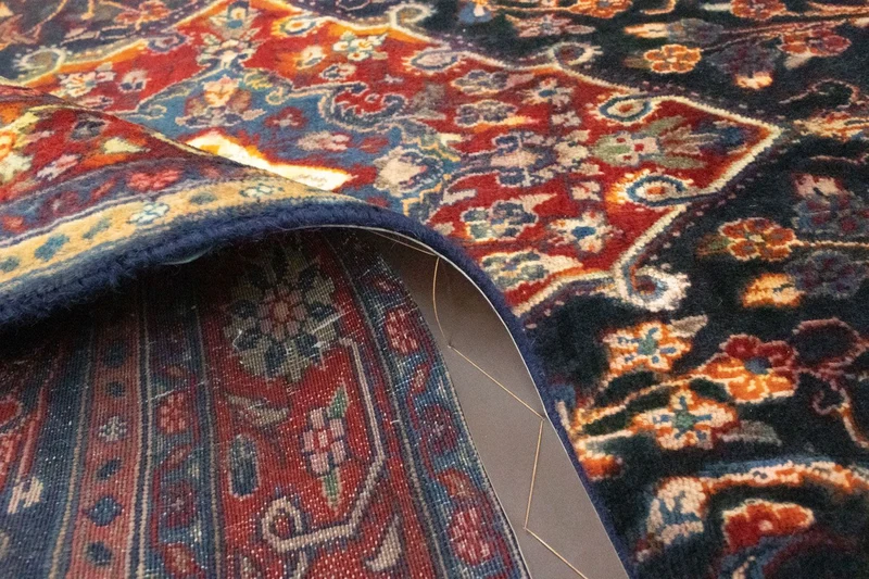 Malayer Teppich 129x227cm - Perserteppich - blau