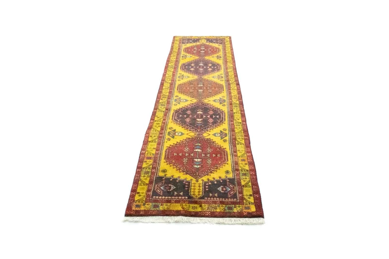 Ardebil Teppich 73x300cm - Perserteppich - gelb