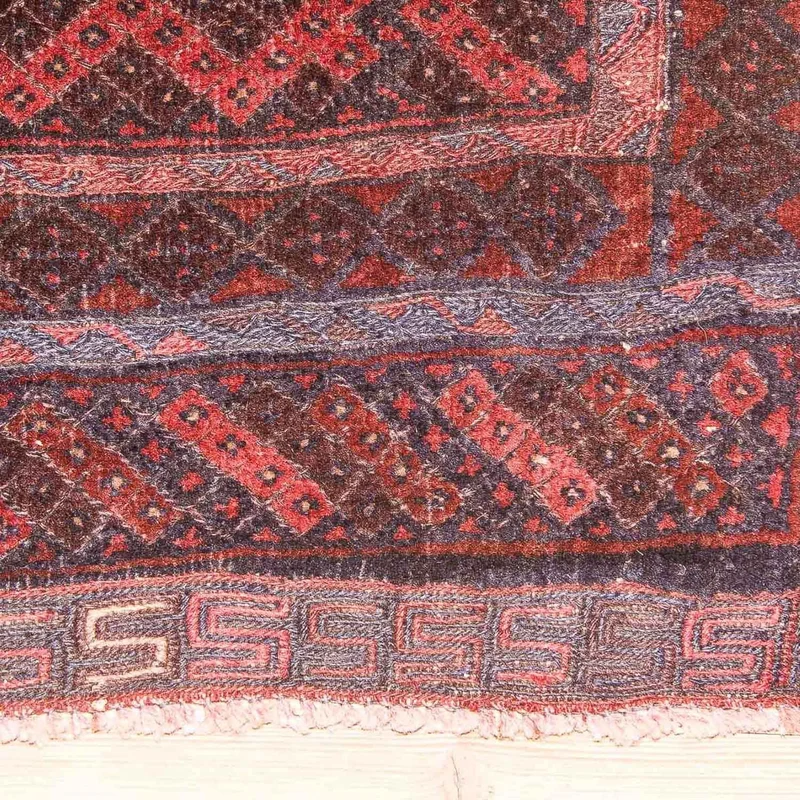 Kelim Afghan Teppich 118x139cm - braun