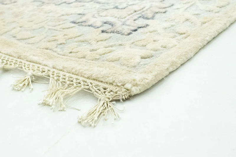 Designer Teppich 202 x 306 cm Wohnzimmer Teppich - beige