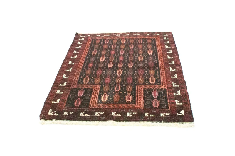 Belutsch Teppich 100x145cm - Orientteppich - blau