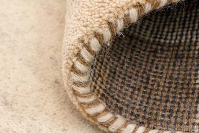 Gabbeh Teppich Indus 75x141cm - Wollteppich - beige