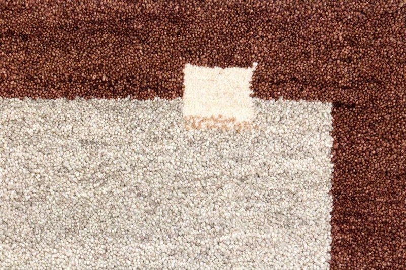 Gabbeh Teppich Indus 72x135cm - Wollteppich - beige