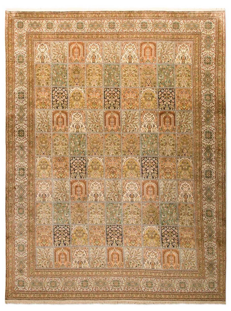 Kaschmir Seide Teppich 240x328cm - Orientteppich - mehrfarbig