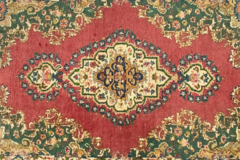 Kerman Teppich 83x131cm - Perserteppich - rot