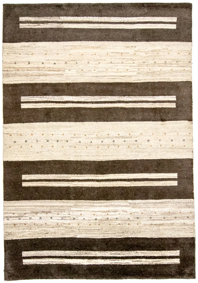 Gabbeh Teppich Indus 201x293cm - Wollteppich - mehrfarbig