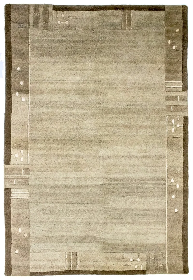 Nepal Teppich 120x181cm - Wollteppich - mehrfarbig