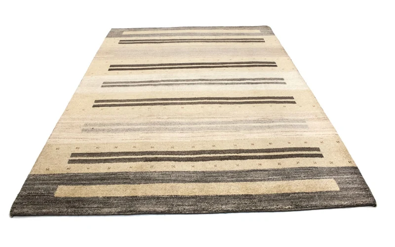 Gabbeh Teppich Indus 201x289cm - Wollteppich - mehrfarbig