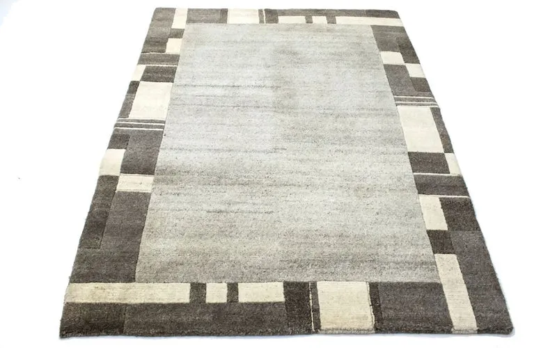 Nepal Teppich 120x177cm - Wollteppich - mehrfarbig