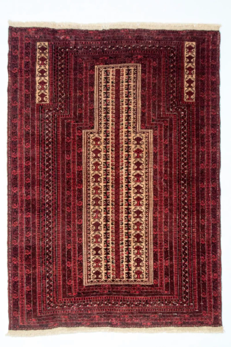 Belutsch Teppich 93x129cm - Orientteppich - rot