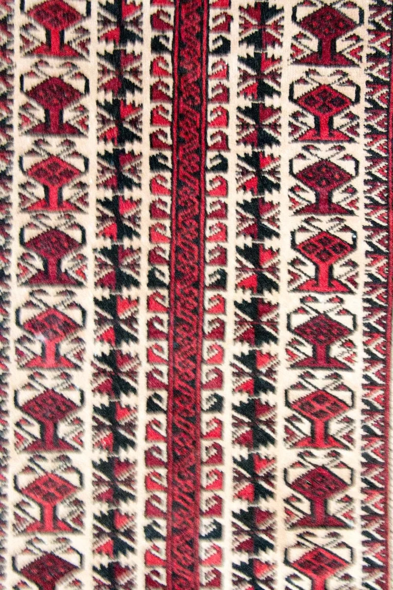 Belutsch Teppich 93x129cm - Orientteppich - rot