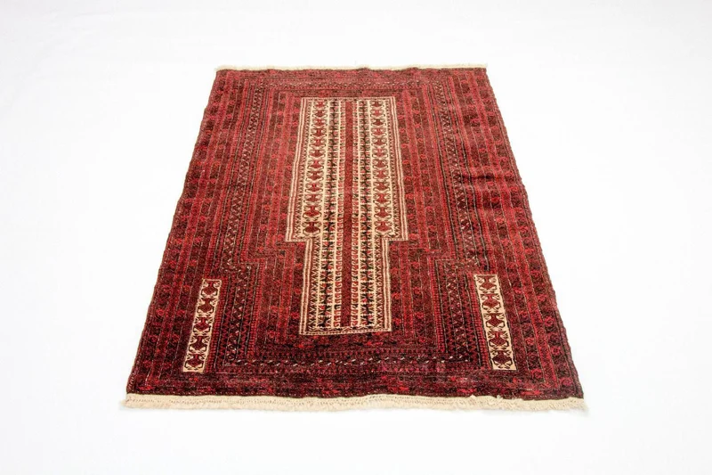 Belutsch Teppich 93x129cm - Orientteppich - rot