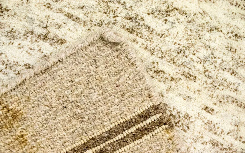 Nepal Teppich 127x176cm - Wollteppich - beige