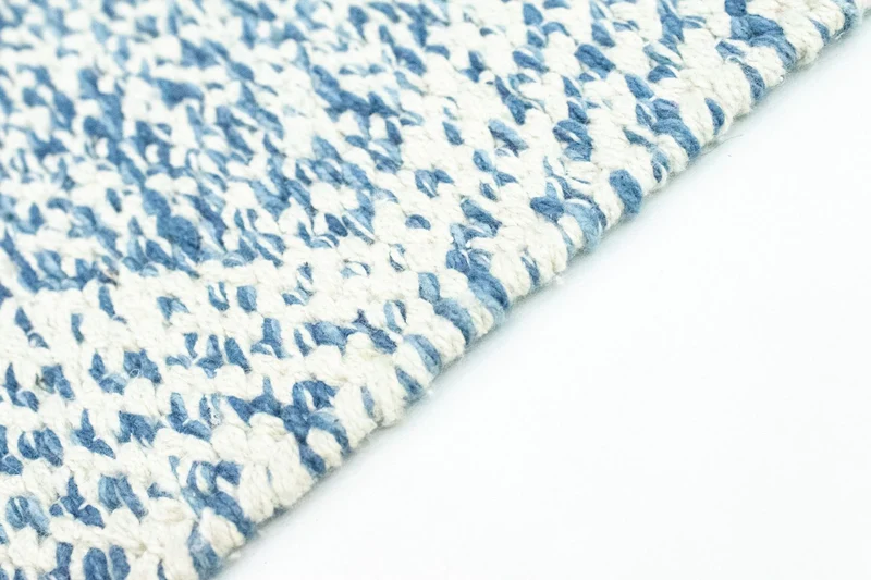 Kelim Modern Teppich 62x92cm - hellblau