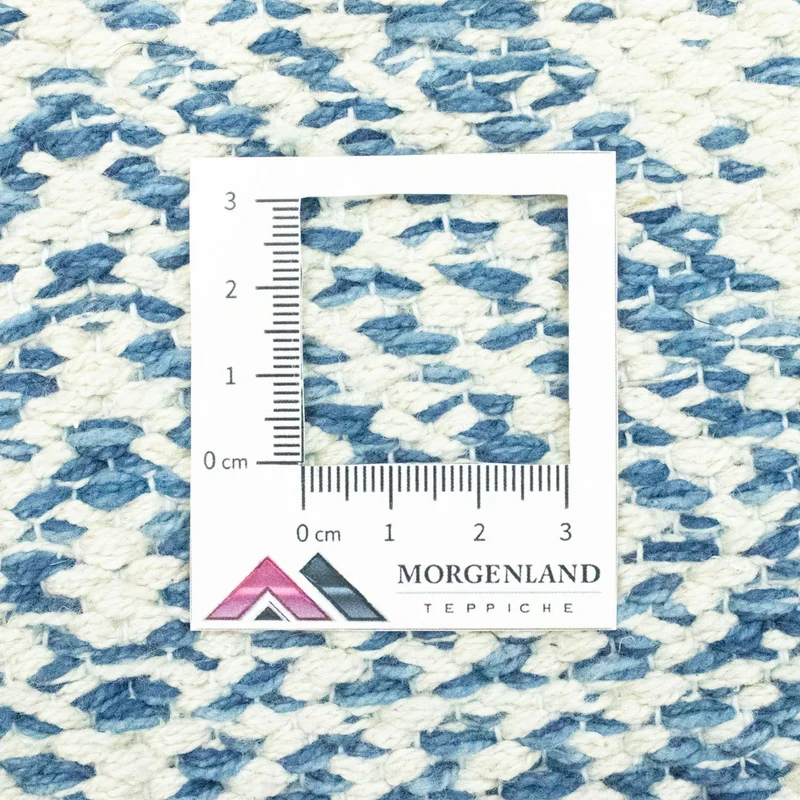Kelim Modern Teppich 62x92cm - hellblau