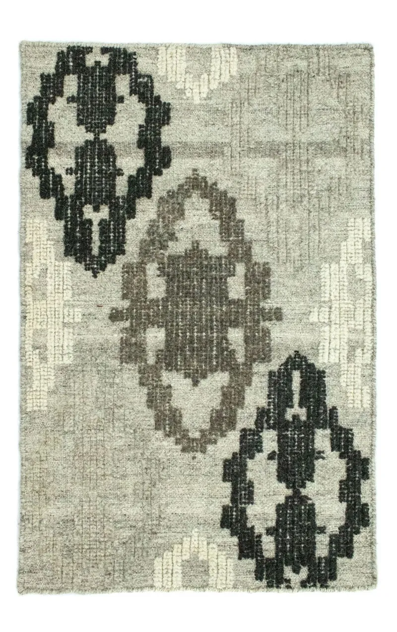 Kelim Modern Teppich 63x92cm - grün