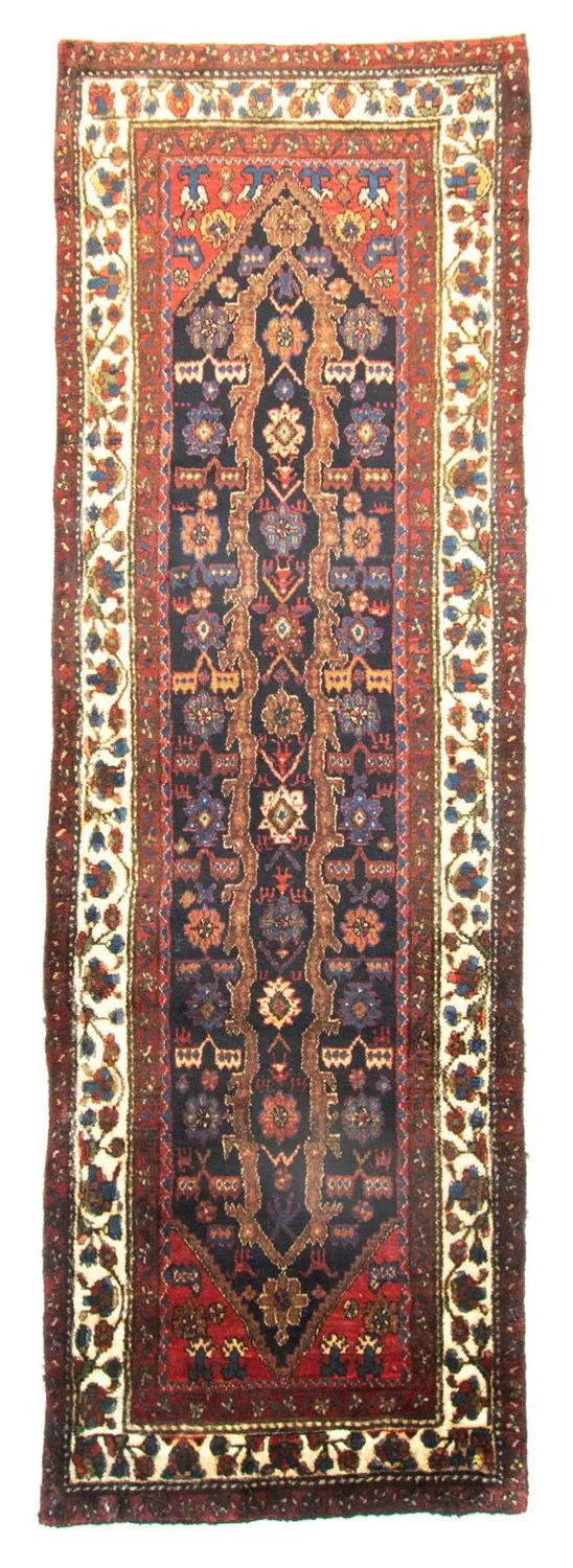 Hamadan Teppich 98x308cm - Perserteppich - orange