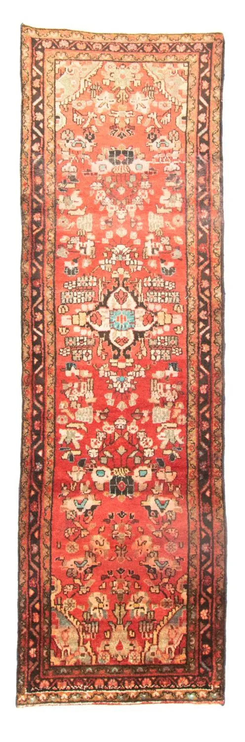 Hamadan Teppich 84x288cm - Perserteppich - orange