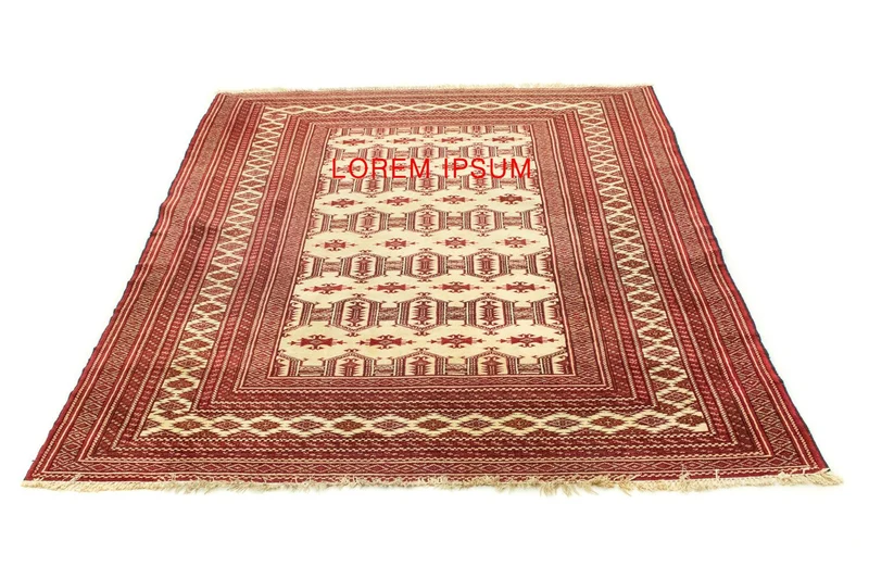 Turkaman Teppich 135x185cm - Orientteppich - rot
