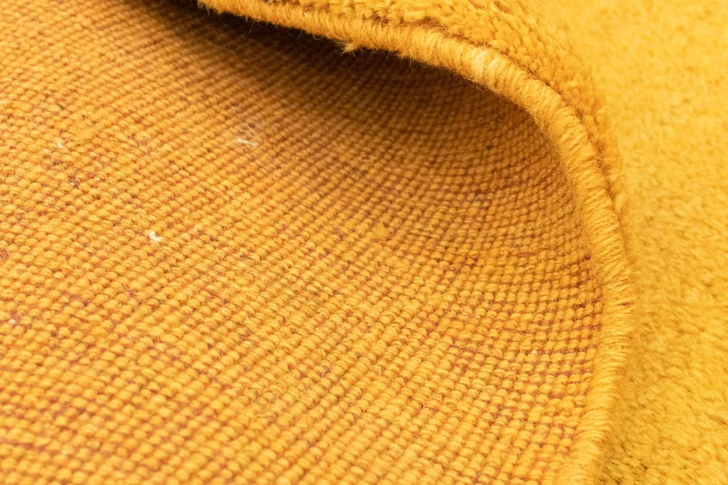 Gabbeh Persisch Teppich 87x231cm - Perserteppich Wollteppich - gelb