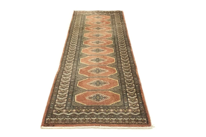 Pakistan Teppich 80x257cm - Orientteppich - orange