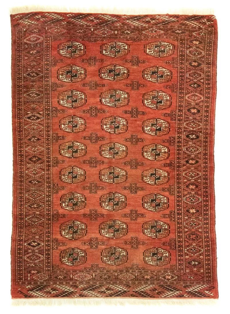 Turkaman Teppich 128x174cm - Orientteppich - rot