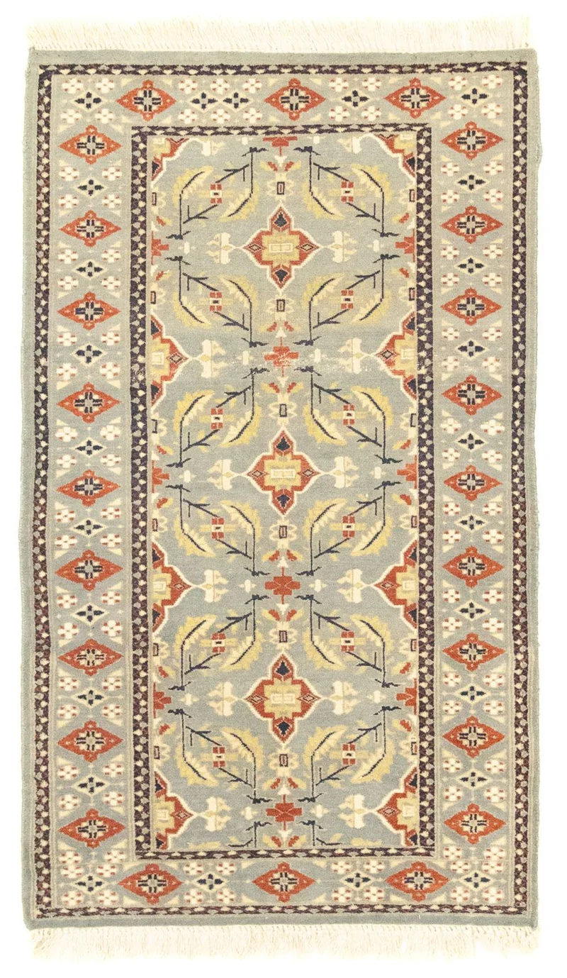 Pakistan Teppich 90x153cm - Orientteppich - grau