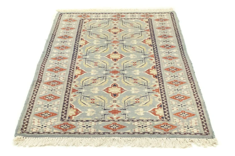Pakistan Teppich 90x153cm - Orientteppich - grau