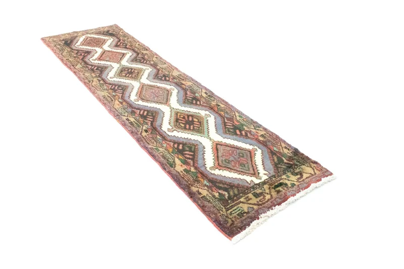 Hamadan Teppich 78x306cm - Perserteppich - beige