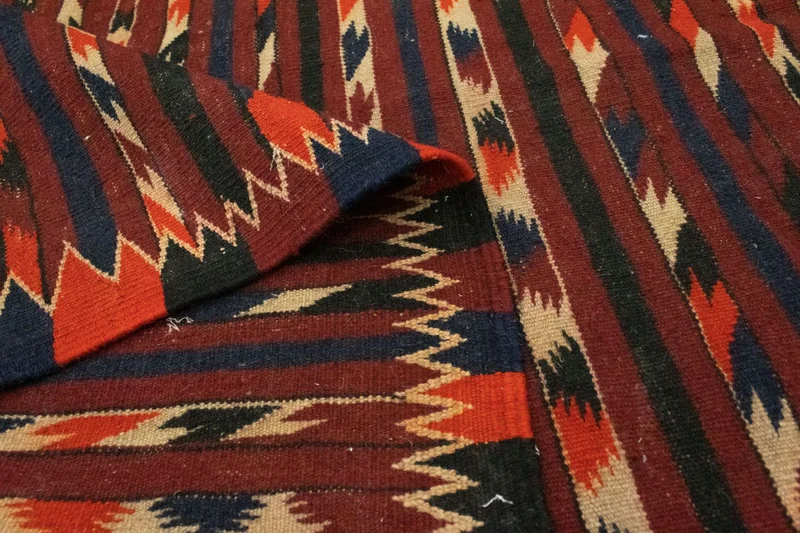 Kelim Fars Teppich 112x190cm - braun