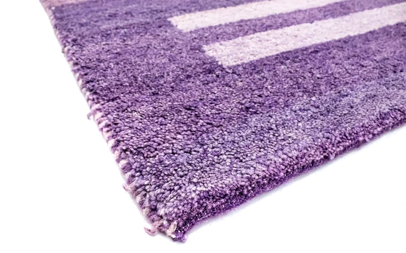 Gabbeh Teppich Indus 196x301cm - Wollteppich - lila