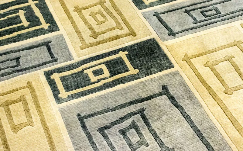 Nepal Teppich 183x263cm - Wollteppich - bunt