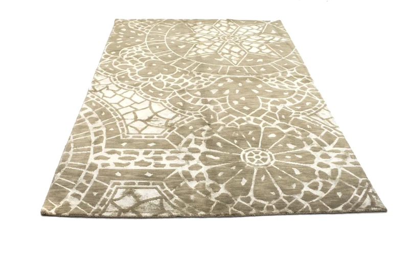 Nepal Teppich 152x236cm - Wollteppich - braun