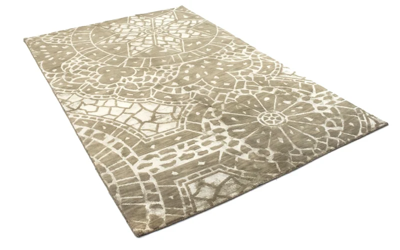 Nepal Teppich 152x236cm - Wollteppich - braun