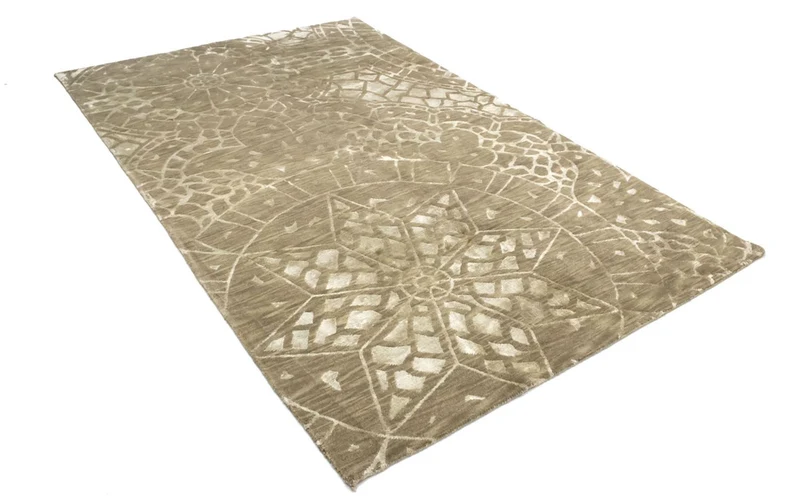 Nepal Teppich 152x236cm - Wollteppich - braun