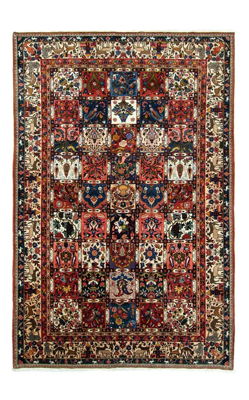 Bachtiar Teppich 207x315cm - Perserteppich - braun